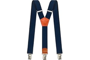 Decalen Bretelles pour Hommes et Femmes Une Taille Convient Tous Les Clips Forts Style Y Diverses Couleurs