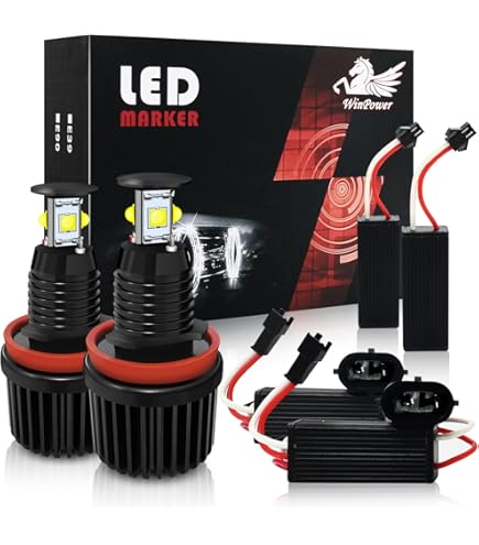 RZG 2 X Amber LED Angel Eye Halo DRL DRL DRL Canbus Bulbs For E39 E60 E61 E87 E53 262264