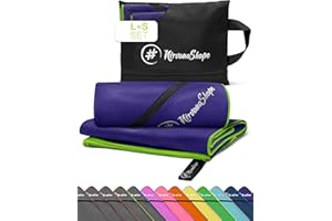 NirvanaShape ® Microfiber towels | Absorbent, light, quick-drying | Bathroom towels, travel towels, sports towels | ideal for travel, fitness, yoga, sauna, swimming