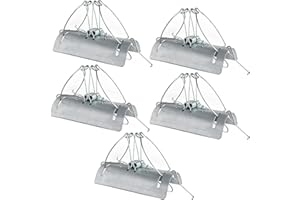 RatKil Tunnel Mole Trap (Pack Of 5) Large Powerful Trap To Catch & Kill Moles | Protect Your Lawn & Garden | All Weather, Rust Free & Reusable Mole, Vole Rodent Solution