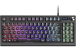 Mars Gaming MKREVOES, Tastiera Gaming TKL + Pad Numerico, RGB Control, Layout ES