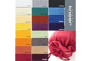 Birsppy Kneer Flausch Frottee Nackenrollenbezug 15x40 cm Schiefer-Grau Doppelpack