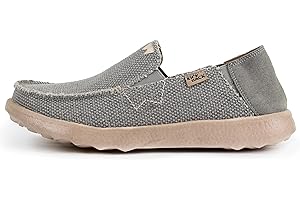 Kickback Couch 2.0 - Mens Loafers - Canvas Convertible Slip On Casual Men's Shoes - Canvas, Print or Heavy Weave Canvas Uppers - Leather Lined Removable Insoles