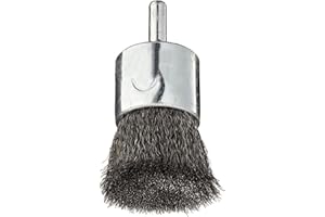 Weiler 10009 1" Crimped Wire End Brush.006" Steel Fill, Made in the USA (Pack of 10)