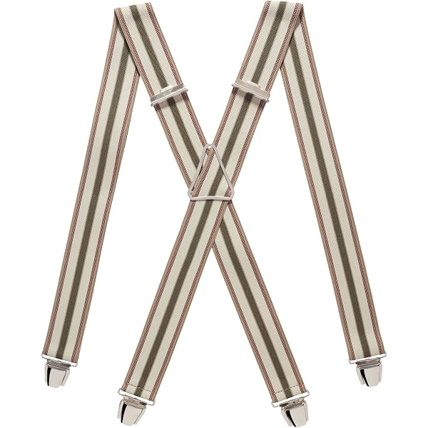 PIERROT Bretelles Homme Fines Made In France - Élastique Solide 4 Pinces Fortes En X, Ajustables Garantie à Vie