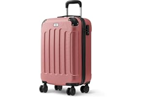 LUGG 20 Inch Skywander Lightweight Travel Cabin Bag - Carry On Approved Suitcase, ABS Shell Protection, Water Resistant & Safe Locking System - Easyjet Overhead Compliant (55x20x35cm)