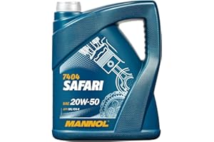 MANNOL Huile moteur SAFARI 20W-50 Huile minérale Huile API SN API CH-4 5 L