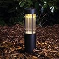 GIGAWATTS GW-231A Solar LED Pathway Lamp Light BIS Approved IP65 Waterproof Bollard Landscape Lamp with 800mAh AA Ni-MH Battery & Panel Decoration Spotlight for Walkway Garden Yard(Pack of 1, RGB,WW)
