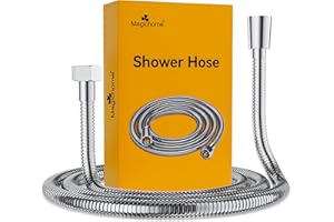 Magichome 1.5m Shower Hose – Leakproof, Anti-Kink, High Pressure Resistance Shower Hose Replacement, Universal Fit (G1/2 Standard) Hose with Brass Connectors & Washers