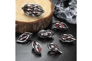 Zestaw Kości DND, Kości Dungeons and Dragons, Kości D&D 7pcs/set, Zestaw Kości Wielościennych ZHOORQI, Zestaw Kości Metalowych do gier Fabularnych, Zestaw Kości DND do gier Stołowych(GZ-Red)