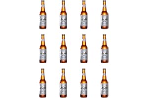TWELVE GREEN BOTTLES Asahi Super Dry 0.0% 33cl Glass Bottles - Pack of 12