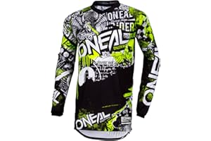 O'NEAL | Motocross-Shirt Langarm | MX MTB Mountainbike | Passform für Maximale Bewegungsfreiheit, Eingenähter Ellbogenschutz | Jersey Element | Erwachsene |