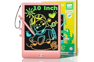 KOKODI Kids Toy LCD Drawing Tablet,10-Inch Magnetic Drawing Pad for 3 4 5 6 7 8 Year Old Girls Boys,Learning Educational Sensory Toys Doodle Board,Kids Travel Learning Toys Birthday Gift