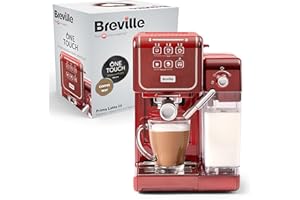 Breville Prima Latte Iii Ekspres do Kawy, Czerwony, 1470W