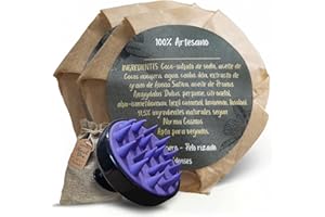 IDEASES 2 CHAMPU SOLIDO - Champú SIN SULFATOS NI PARABENOS NI SILICONAS - Champu ORGANICO - ARTESANAL - Head and Shoulders Shampoo - Pelo GRASO - SECO - RIZADO - DEBIL - TODO TIPO -MASAJEADOR Cuero Cabelludo