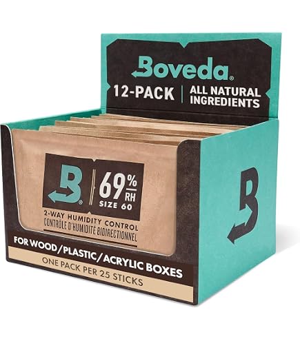 Humidificateur Pour Cigares En ABS Et Mousse - Sachet Hydratant Rond Pour Cave à Cigares - Conservation Optimale - 6