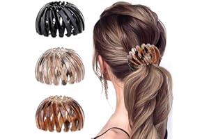 MELLIEX DAQIEPIN Gniazdko dla ptaków, 3 sztuki, spinki do włosów, koński ogon, spinki do włosów dla dziewcząt, kobiet, akcesoria do włosów