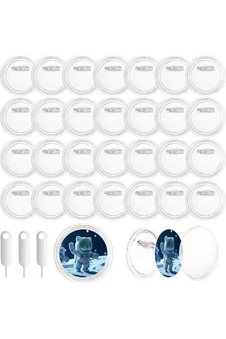 5 Badges Love Deepspace En Métal – Décoration Sac, Vêtements, Collection – 75 Mm