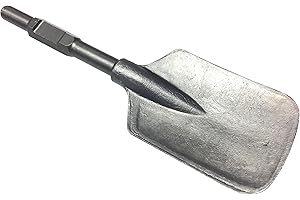 WERKON Profi SDS HEX dłuto łopatkowe 135 x 440 mm sześciokątny uchwyt 30 mm do młota wyburzeniowego, szufli, dłuta, walizki, z tworzywa sztucznego