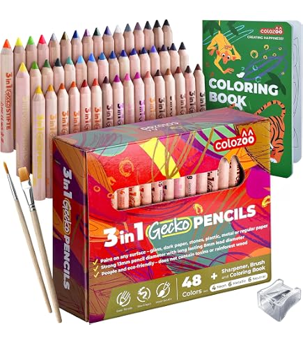 Lápices Lyra Farb-Riesen De 4 Colores – 12 Lápices Con Mina Gruesa Y Forma Hexagonal