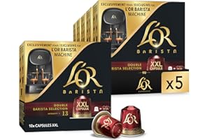 L'OR Barista Cápsulas Dobles de Café Barista | Intensidad 13 | 50 Cápsulas Compatibles con Cafeteras L'OR Barista