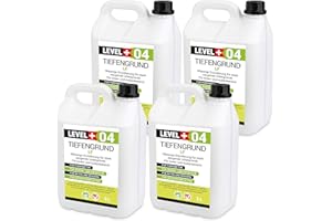 LEVEL PLUS 04 Imprimación de profundidad LF 20L, imprimación para paredes interiores y exteriores, colores profundos, papel pintado, imprimación universal, lista para usar en superficies absorbentes