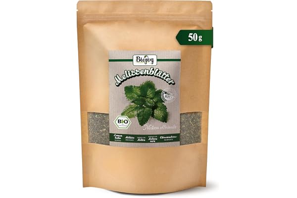 Biojoy BIO Citronmelissblad, torkade, skurna, örtte, 50 g