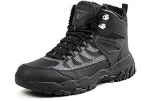 TIAROOTT Wanderschuhe Damen Herren Trekkingschuhe Winter Warm Gefüttert Winterschuhe Knöchelhoch Wanderstiefel Outdoorschuhe