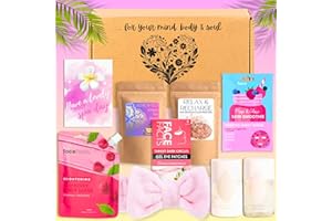 CLASSIC COZY SPA SET Regalo Donna Compleanno, Set Regalo Donna, Set Bagno Spa, Confezione Relax Compleanno, Pamper Island - Rosa
