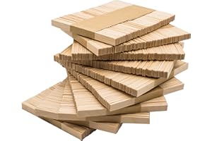 DON PALILLO - 1000 Palos helado de madera (EXTREMO PLANO), 10,5 cm. para manualidades, bricolaje