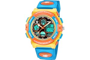 aswan watch Orologi, Orologi per bambini, Adolescenti Sport all'aria aperta Orologi digitali Orologi digitali multifunzione impermeabili con luci a LED e orologi da polso per bambini