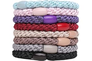 ‎J.CARP 8Stück Haargummis für Mädchen, Packung mit 8 mehrfarbigen elastischen Bändern, Haarbänder, elastisch, Stilrichtung 13