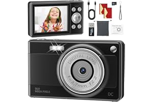SEALONG Digitalkamera 56MP 1080P Fotokamera mit 32GB SD-Karte & 2 Akkus, 16-Fach Digitalzoom mit 2,8" LCD-Display, Fotoapparat Kompakt Digitalkamera für Kinder, Einsteiger, Jugendliche und Studenten