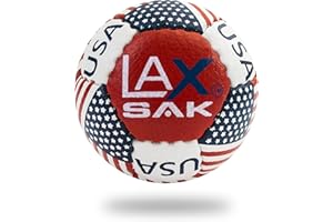 LAX SAK Lacrosse Sak 2 Pack Lacrosse Training Balls - Same Weight & Size as a Regulation Lacrosse Balls, Great for Indoor & Outdoor Practice, Less Bounce & Minimal Rebounds