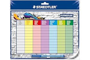 Staedtler 641 SP2 - Planificador de horas con marcador Lumocolor, correctable de borrado en seco, formato DIN A4, 1 unidad