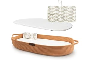 Yunioo Wickelkorb Baby mit Reise Wickelauflage, Weiche, tragbare, wasserabweisende Hülle Babykorb - Geschenke für Baby