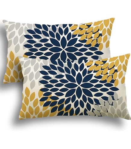 Encasa XO Kissenbezug 50x50 Cm - Digitaldruck Mit Vögeln & Blumen In Salbeigrün