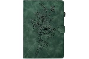 MOKASE Etui Compatible with 6" Kindle Paperwhite 5/6/7/10. Generacji 2012-2018 (Model: EY21 / DP75SDI / PQ94WIF), Zamsz Skóra Pokrowiec Okładka z Stojak, Auto Pobudką/Senem z Uchwyt na Pióro, Green