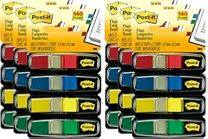 Post-it Lot de petits drapeaux Couleurs assorties