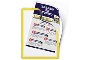 Tarifold Hüllen Magneto Bilderrahmen, magnetisch, A4, Rückenbreite L24,2 H32,9 P0,02 x x cm, Gelb, 2 Stück