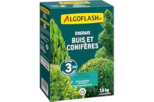 Algoflash Engrais Buis et Conifères, Action longue durée - 1,8 Kg