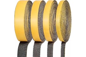 YOCCEK Feuerfestes Dichtungsband Kamindichtung Ofendichtband Selbstklebend Kamin Ofenrohr Dichtband Dichtung für Kaminofen Kamintür Smoker Ofendichtschnur (2mm x 15mm x 2m)