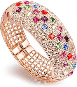 Biglietti Di Natale Fondazione Diamante.Ninabox Regina Bracciale Donna Cristallo Swarovski Elements Multicolori Colore Oro Rosa Regalo Compleanno San Valentino Natale Festa Della Mamma Amore Nuovo Gioielli Alla Moda Sku Bc00759 Amazon It Gioielli