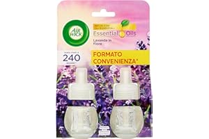 AIR WICK Airwick Essential Oils Lawenda w kwiatach, 2 sztuki wkładów, 19 ml x 2, 38 ml