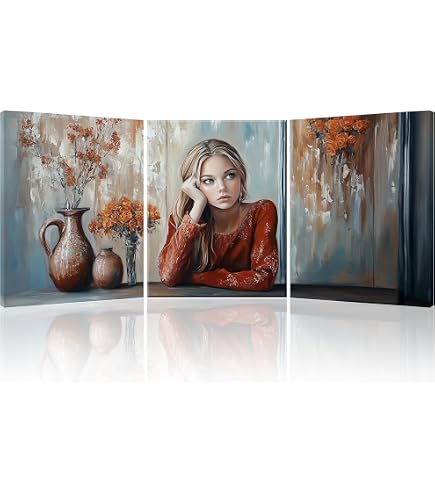 Tableau Toile 5 Panneaux - Épices Et Herbes Sur Table En Bois - Déco Cuisine Moderne - 170x80cm