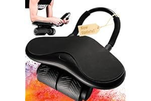 ‎LOODIA LOODIA Dreirädrig Bauchtrainer für zuhause, Ab Roller, Fitnessgeräte, Bauchmuskeltrainer Roller, Automatisches Rebound Bauchrad, Bauchtrainer Roller, Bauchroller Bauch Trainingsgerät