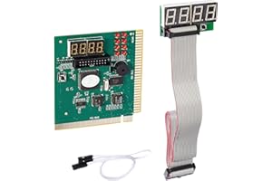 LEAGY Analizador de placa base PCI e ISA de 4 dígitos PCI e ISA para computadora, probador de diagnóstico de depuración de tarjeta POST, pantalla externa