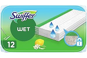 ‎SWIFFER Swiffer Bodenwischer Feuchte Bodentücher Nachfüllpackung mit frischem Zitrusduft 48 St. (4 x 12)