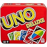 Mattel Games K0888 - UNO Deluxe, in exklusiver Verpackung mit Punkteblock, Sammlerdose, Gesellschaftsspiel, Geschenk ab 7 Jah