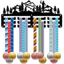 Support Mural Pour Médailles - 3 Lignes, Capacité 5-10 Kg - Design Badminton - Pour Afficher Rubans Et Médailles De Sport